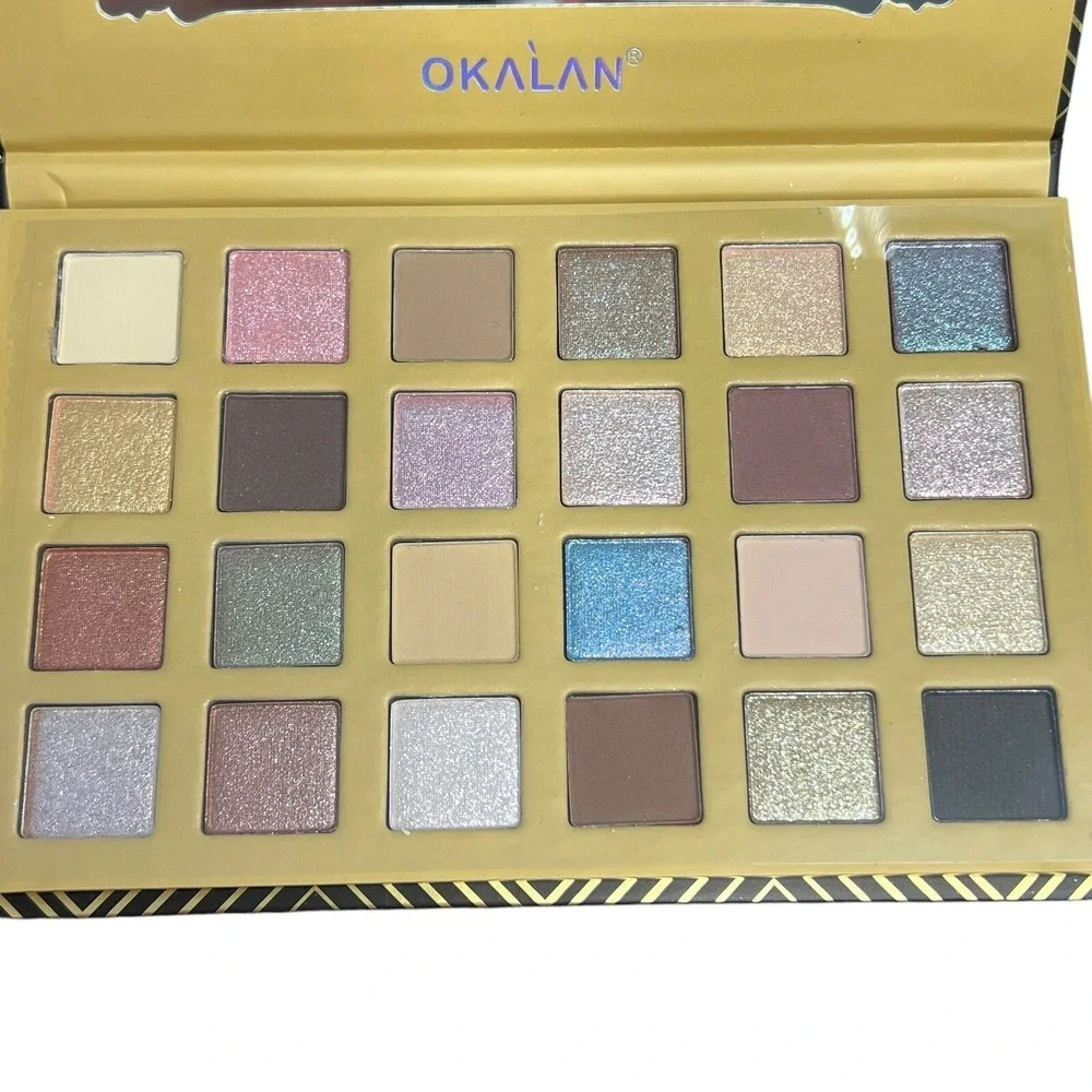 OKALAN Stately Eyeshadow Palette 24 Color Makeup Kit with‎ Mirror New 0.84 oz